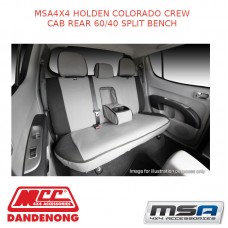 MSA SEAT COVERS FITS HOLDEN COLORADO CREW CAB REAR 60/40 SPLIT BENCH -  R013-LS